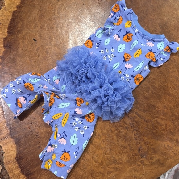 Cat & Jack Ruffle Tulle Butt Romper - Picture 2 of 2